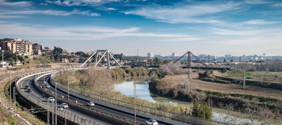 Al via il nuovo monitoraggio permanente del Ponte Morandi sull’A91 Roma-Fiumicino
